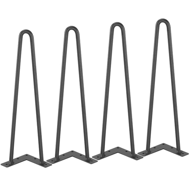 Metall-tischbeine (406,4 Mm), Diy, Nachttisch, Couchtisch, Schreibtisch, Tragkraft 226,8 Kg, Gummifüße, Modern, Robust, Langlebig, 4er-set