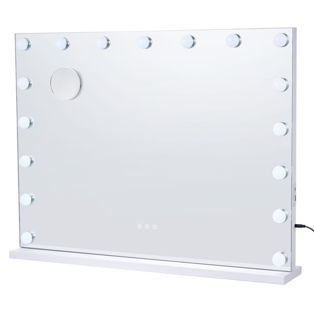 Hollywood-schminkspiegel Mit Beleuchtung Und Usb-typ-c-wandhalterung, 59,9 Cm