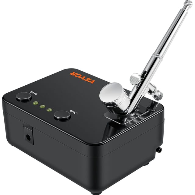 Tragbares Airbrush-set Mit Kompressor, Vielseitiges Airbrush-system, Dual-action-airbrushes Für Make-up