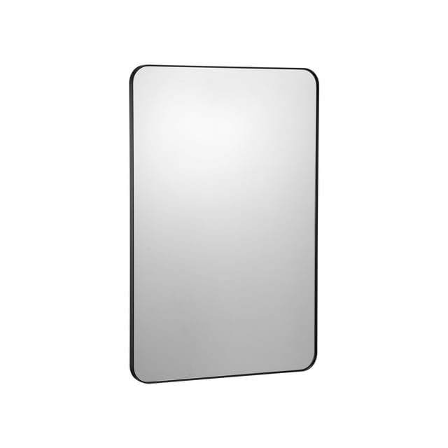 Wandmontierter Kosmetikspiegel, 0,15 Zoll Dick, 24 X 36 Zoll, Aluminiumrahmen Und Bruchsichere Folie, Kratzfester Spiegel Mit Z-förmiger Halterung, Für Badezimmer, Schlafzimmer, Wohnzimmer