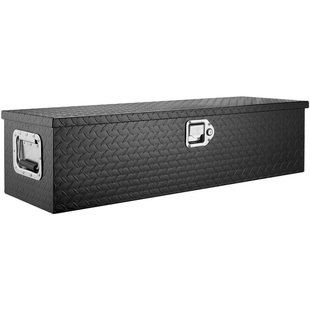 Robuster Werkzeugkasten Aus Aluminium Für Lkw Und Anhänger, Abschließbar, Abmessungen 990 X 330 X 254 Mm, Schwarz