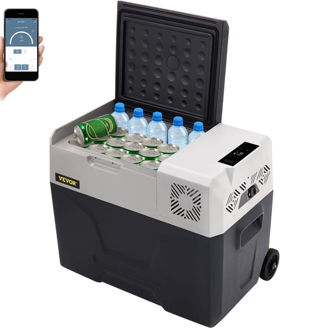 12-v-autokühlschrank, 30 L, Einzonig, Mit Rädern Und Griff, -20 Bis 20 °c, 12–24 V Dc, 100–240 V Ac Kompressor, Für Camping Und Outdoor-aktivitäten