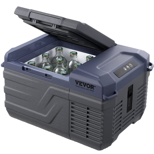 12-v-autokühlschrank, 9-liter-einzonen-gefrierschrank, -20 Bis 20 °c, 12–24 V Dc, 100–240 V Ac Kompressor Für Camping, Outdoor-aktivitäten Und Wohnmobile