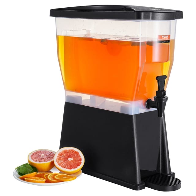 11-liter-getränkespender Aus Kunststoff Mit Zapfhahn, Ideal Für Partys, Restaurants, Hotels, Für Säfte, Eistees Und Limonaden.