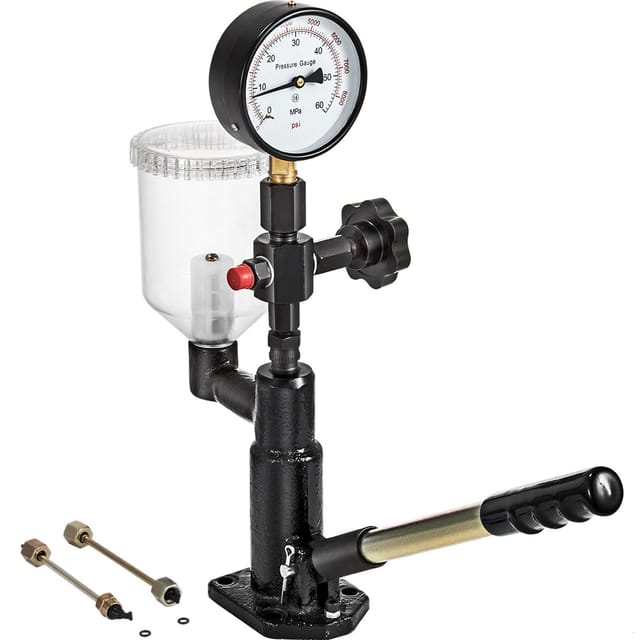 600 Bar 08 L Einspritzdüsentester Mit Manometer, Diagnosegerät Für Dieselmotoren, Doppelskala