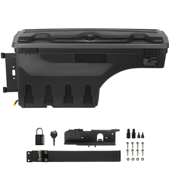 20-liter-abs-ladeflächenauskleidung Mit Zahlenschloss Für Toyota Tundra (2007–2021), Radlauf Links, Schwarz