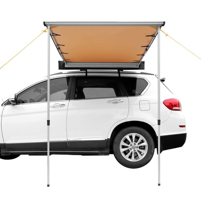 Seitenmarkise Für Pkw, 2 X 2,5 M, Uv-schutz 50+, 3000 Mm, Einziehbar, Mit Tasche, Für Lkw, Suvs, Wohnmobile
