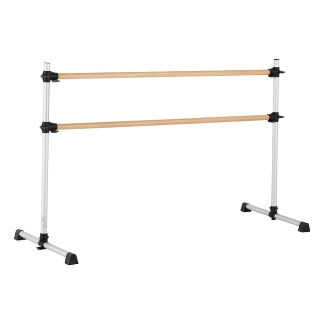 Doppelte Ballettstange Aus Buchenholz Für Den Heimgebrauch, Freistehend, Höhenverstellbar, Für Tanz, Stretching Und Pilates