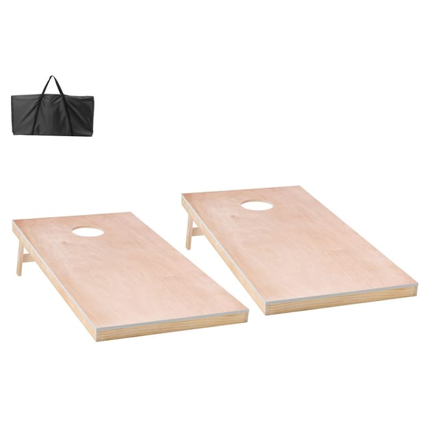 Cornhole-set, 120 X 60 Cm, Massivholzbretter, Tragbarer Wurfsack Für Garten, Hof Und Strand
