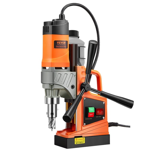 Elektrobohrmaschine Mit 1450 W, 40,6 Mm Durchmesser, 1277 Kg Drehmoment, 850 U/min, 11 Bohrer, Ideal Für Heimwerker- Und Renovierungsarbeiten