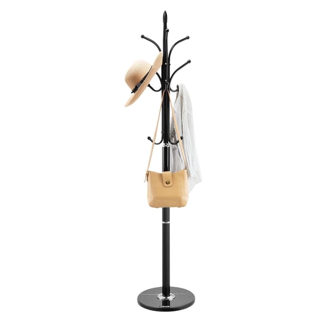 Freistehende Garderobe Aus Marmor Mit 6 Haken, Ideal Für Eingangsbereich, Schlafzimmer Oder Büro, Modernes Design