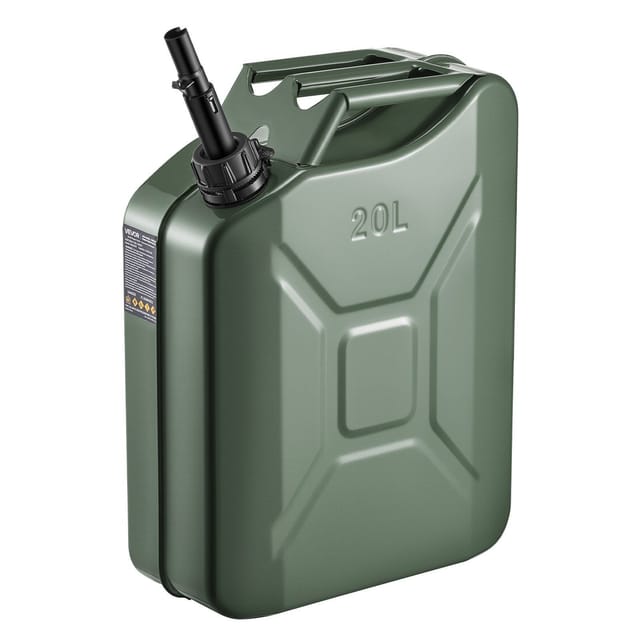 20-liter-metallkanister Mit Ausgießer Und Komfortablem Griff, Auslaufsicherer Und Korrosionsbeständiger Tank, Grün