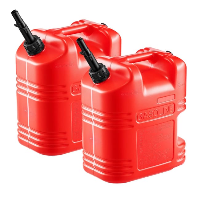 19-liter-kraftstoffkanister Mit Ausgießer Und Gut Lesbarer Skala, Auslaufsicher Und Tragbar, Für Autos Und Motorräder, 2er-pack