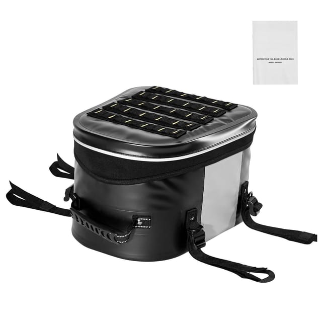 Wasserdichter 28-liter-motorradrucksack, Universelles Gepäckträgersystem Mit Tasche Und Verstellbarem Verschluss, Schwarzes Motorradzubehör