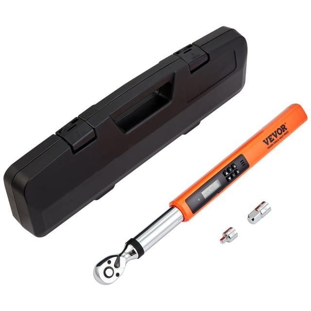Digitaler Drehmomentschlüssel, 9,5-mm-vierkantantrieb, Drehmomentbereich 5 Bis 50 Nm, Genauigkeit ±2 %, 3 Einstellbare Stufen Mit Led-anzeige, Akustischer Alarm Und Kalibrierung