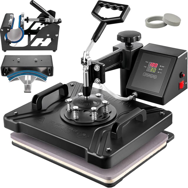 5-in-1-sublimationsmaschine 38 X 30 Cm, Transferpresse Für T-shirts, Tassen, Kappen, Teller, Multifunktionsdrucker