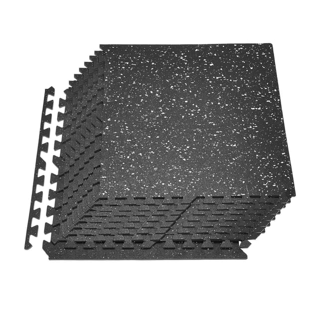 12-teilige Puzzle-yogamatte, 610 X 610 Mm, Hochdichter Eva-schaum, Ineinandergreifende Gummifliesen Für Heimfitness