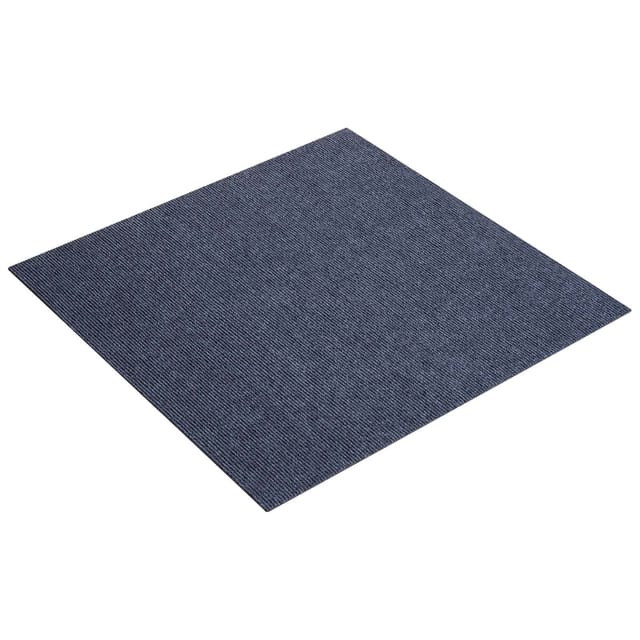 15 Selbstklebende Teppichfliesen, 610 X 610 Mm, Für Die Einfache Verlegung Im Wohnzimmer Oder Büro, Weicher Grauer Teppich
