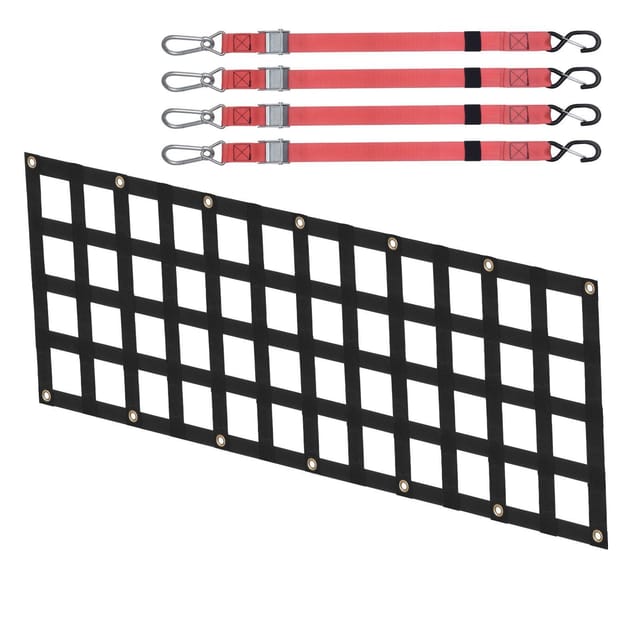Dehnbare Ladeflächenabdeckung 137 X 46 Cm Für Pickups Und Suvs Mit 4 Verstellbaren Gurten, Strapazierfähig Und Robust