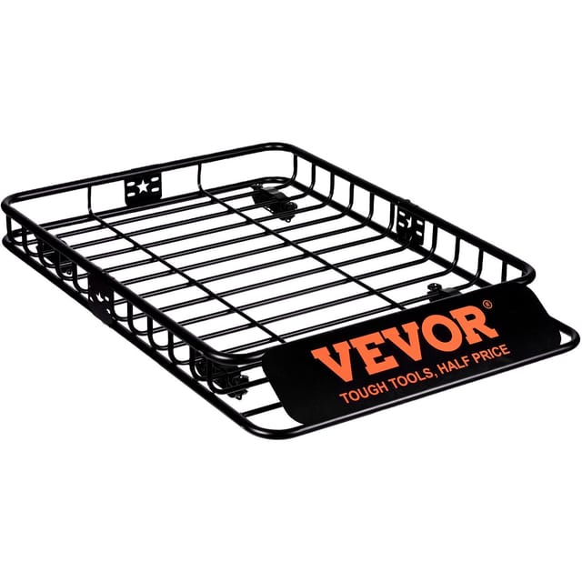 Robuster Universal-dachkorb, 117,5 X 91,5 X 11,4 Cm, 90,7 Kg Tragfähigkeit, Für Suvs, Vans Und Pkw