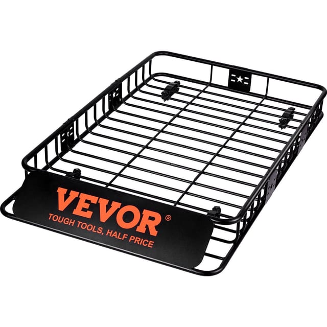Robuster, Universeller Dachträger Aus Stahl, Tragfähigkeit 90,7 Kg, Für Suvs Und Transporter, Abmessungen 162,6 X 99,1 X 15,2 Cm