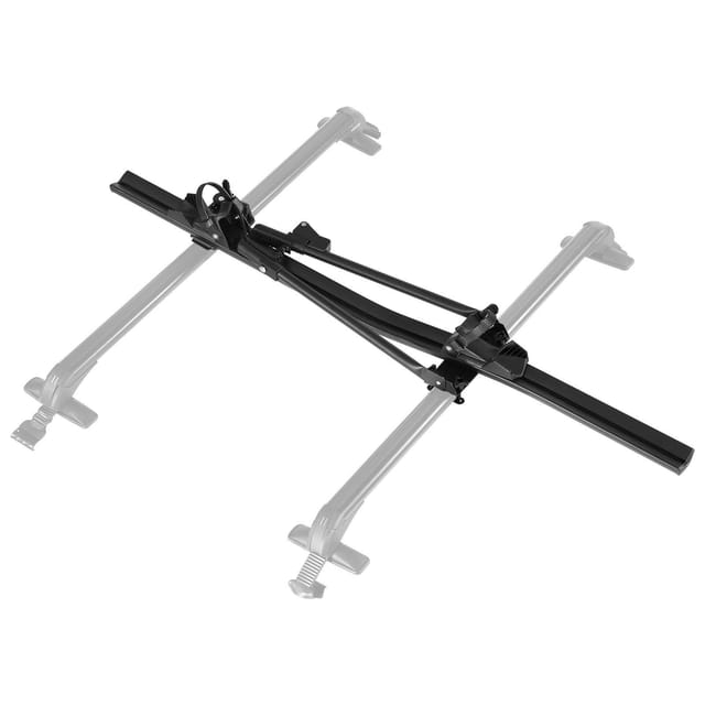 Fahrradträger Aus Aluminium Für Autodächer, 15 Kg Tragkraft, Mit Verriegelungssystem, Kompatibel Mit Standard-dachträgern, Schwarz, Für Suvs