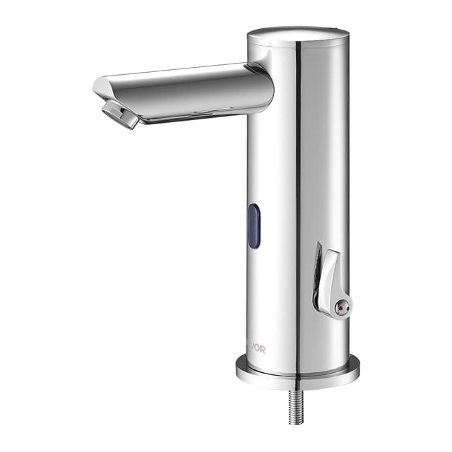 Berührungslose Waschtischarmatur Mit Bewegungssensor, Automatischer Mischfunktion, Oberfläche In Gebürstetem Nickel, Kompatibel Mit 9,5-mm-rohren