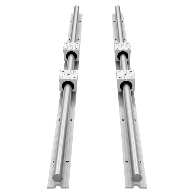 Linearführungssatz Sbr25, 2 X 1200 Mm Schienen Und 4 Kugellager, Für Fräsmaschinen, 3d-drucker Und Heim-cnc-maschinen