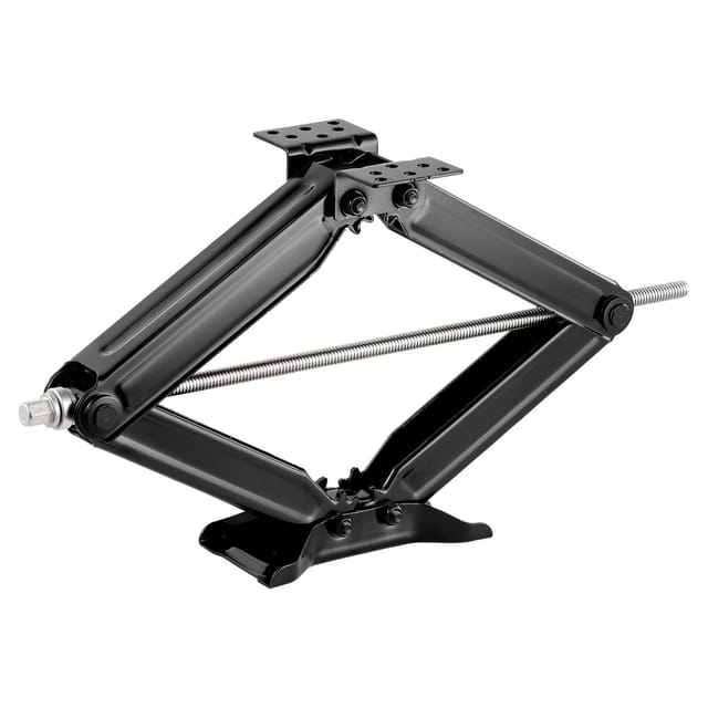 4082 Kg Scherenheber Für Wohnmobile, Stabilisatoren 10 Bis 59,4 Cm, 2er-set, Robuste Stützfüße Mit Kurbel, Stecknuss Und Wasserwaage, Verformungsbeständig