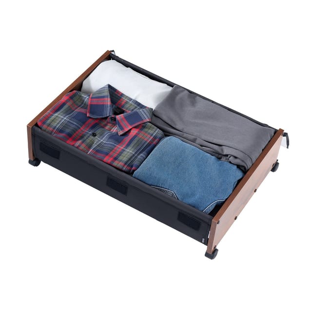 Unterbett-aufbewahrung Mit Rollen, 650 X 460 X 180 Mm, Schuh- Und Kleiderboxen, 2er-set, Organizer