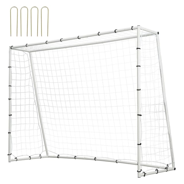 X 6 Fuß Großer Fußball-rebound-trainer, Stahlausrüstung Für Individuelles Training, Doppelseitiges Rebound-netz Für Das Training