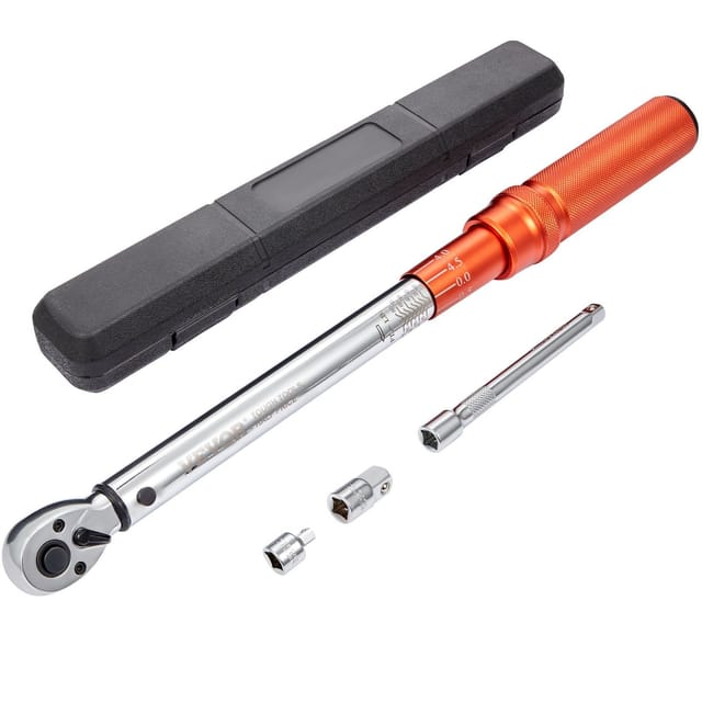 3/8"-drehmomentschlüssel Mit Ratschenfunktion, 14–110 Nm, Drehmomentschlüsselsatz Mit Zwei Bereichen, Adaptern Und Verlängerungen