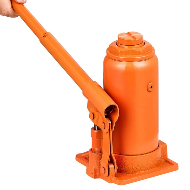 12-tonnen-hydraulik-flaschenheber, Hubhöhe 205 Bis 400 Mm, Robust Verschweißt, Für Pkw, Suvs, Pickups, Autoreparaturen, Hausanhebungen, Landmaschinen, Orange