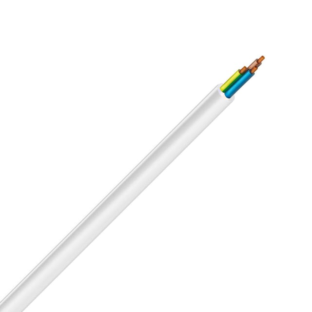Kabel Flexibel Innen 3 X 1.5mm² Weiss Rv-k Weiß