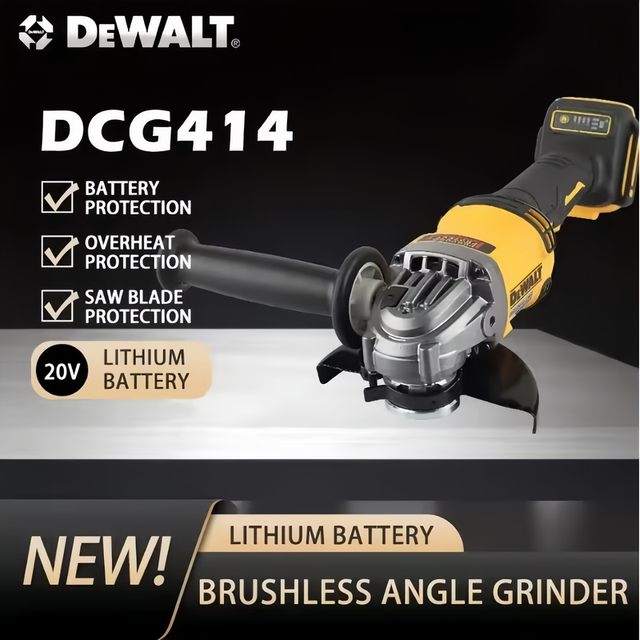 Dewalt Dcg414 Meuleuse D’angle Sans Fil 54v Flexvolt Brushless 125mm, Frein Anti-rebond, Outil Nu, Sans Batterie Ni Chargeur