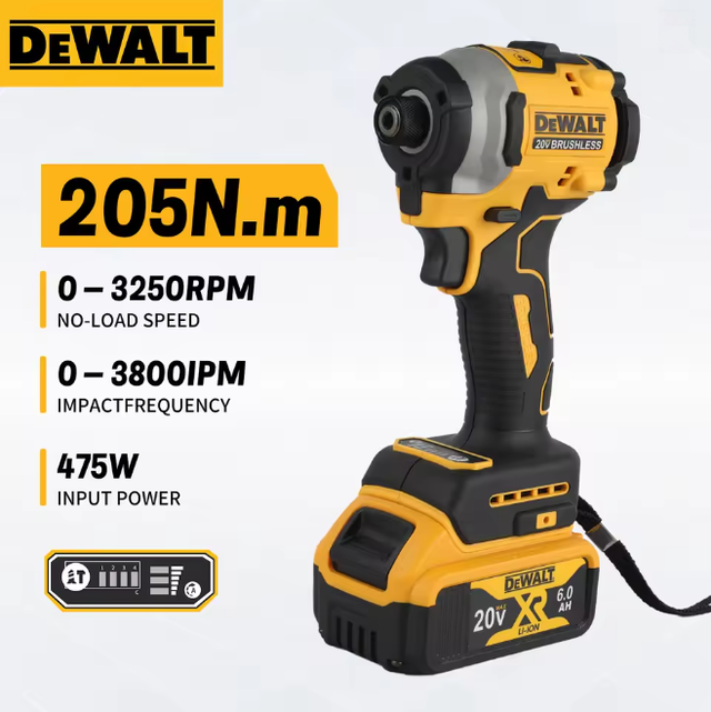 Dewalt Dcf850 Visseuse À Chocs Sans Fil 18v, Kit Batterie Et Chargeur Inclus, Bricolage Maison Montage Meuble