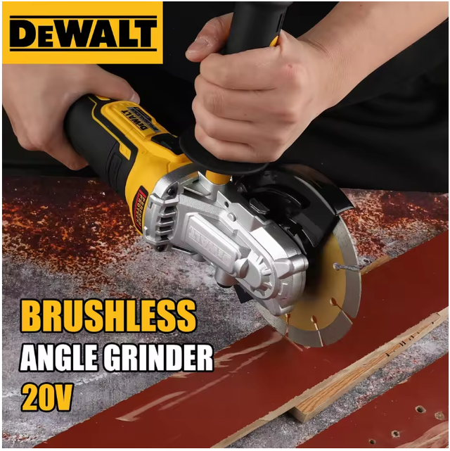 Dewalt Dcg405fn Meuleuse D’angle 18v Xr Tête Plate 125mm, Outil Seul, Rénovation Maison Fer Forgé Garde-corps