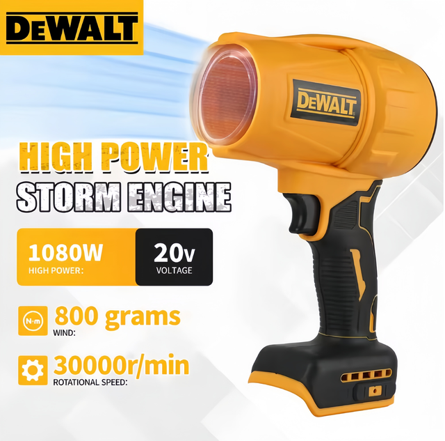 Dewalt Dw317 Souffleur Sans Fil 18v Xr, Corps Seul Sans Batterie Ni Chargeur, Nettoyage Chantier Rénovation Bâtiment