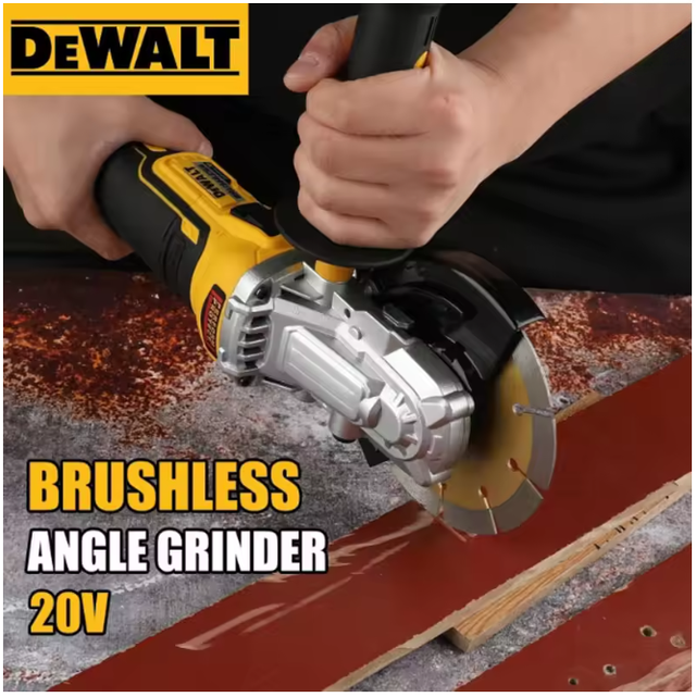Dewalt Dcg405fn Meuleuse D’angle Sans Fil 18v Xr Tête Plate 125mm Brushless, Kit Batterie Et Chargeur, Multi-usages Entrepreneur Bâtiment Métallerie