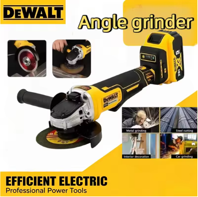 Dewalt Dcg405 Meuleuse D’angle 18v Sans Fil Brushless 125mm, Outil Nu, Rénovation Maison Coupe Carrelage Plâtre Tuyau, Sans Batterie Ni Chargeur
