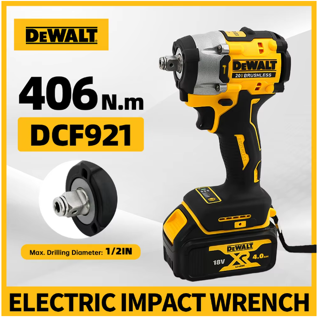 Dewalt Dcf921 Clé À Chocs Sans Fil 18v Xr, Corps Seul Sans Batterie Ni Chargeur, Rénovation Maison Structure Métallique Terrasse