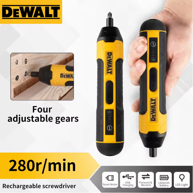 Dewalt Ht422 Tournevis Électrique Sans Fil 4v, Kit 25 Embouts, Étui De Transport, Batterie Et Chargeur Usb Inclus