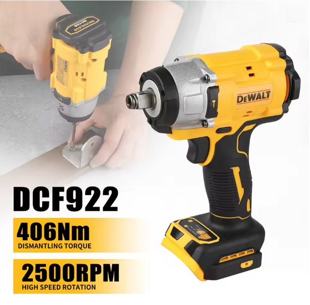 Dewalt Dcf922 Clé À Chocs 18v Xr Brushless 1/2", Outil Seul, Couple 406nm/610nm, Compatible Batteries Dewalt 18v, Sans Batterie Ni Chargeur