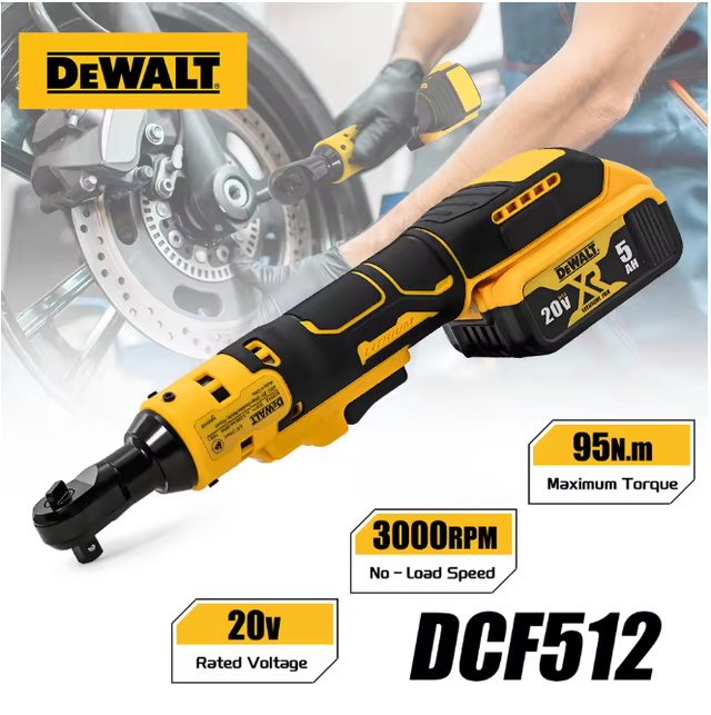 Dewalt Dcf512 Cliquet 18v Xr Sans Fil Brushless 1/2, Machine Seule, Entrepreneur Montage Structure Métallique Clôture Portail