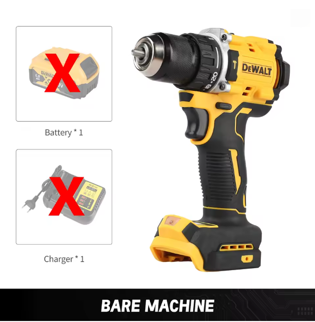 Dewalt Dcd805 Perceuse À Percussion 18v Xr, Brushless 90nm, Outil Nu, Pour Installation Électrique Et Perçage Faux Plafond