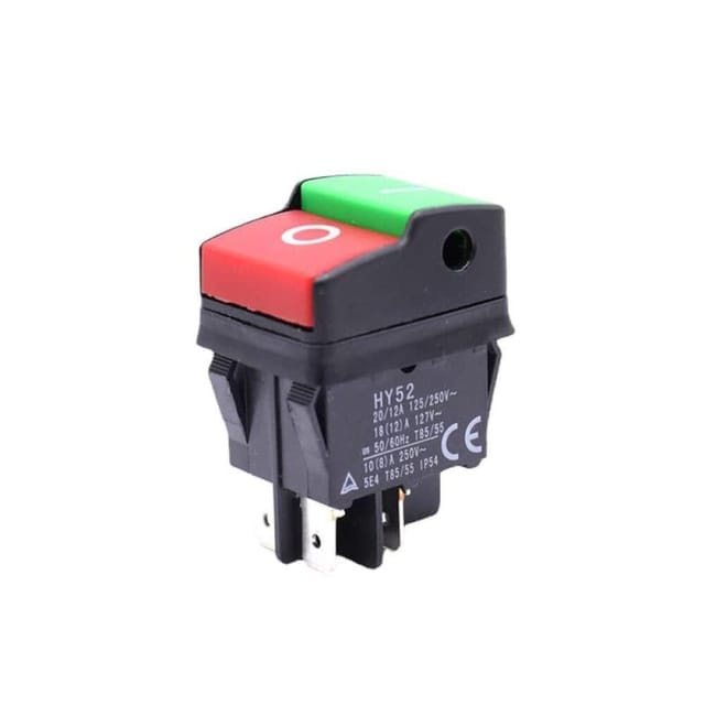 Kedu Hy52 Drucktaster 4 Pin, Ac 125/250v 20/12a, Ip54, Für Haushalts-elektrogeräte Und Gerätebau