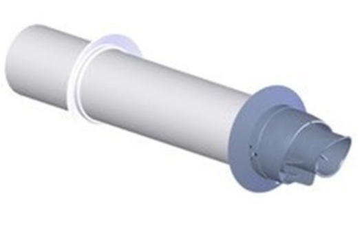 Heizungszubehör Ariston Coaxial Exhaust Kit Dicht Coaxial