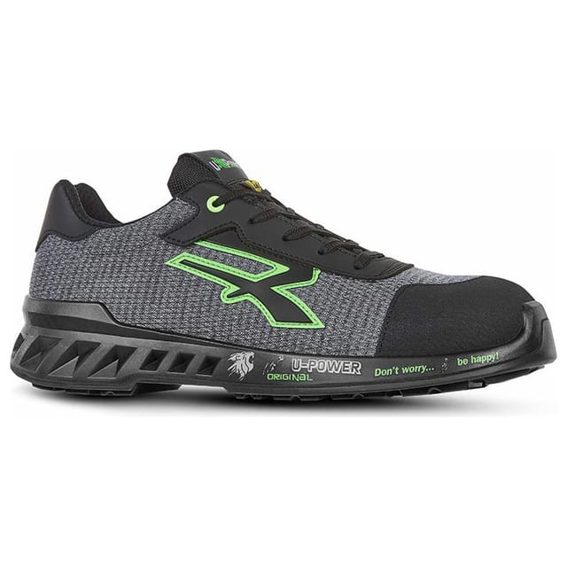 U-power - Mike S1p Src Esd Sicherheitsschuhe - - Schwarz / Grün