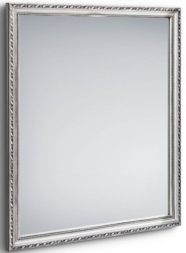 Mirrors And More - Wandspiegel Lola Rechteckig Mit Holz Rahmen In Silber 34x45cm