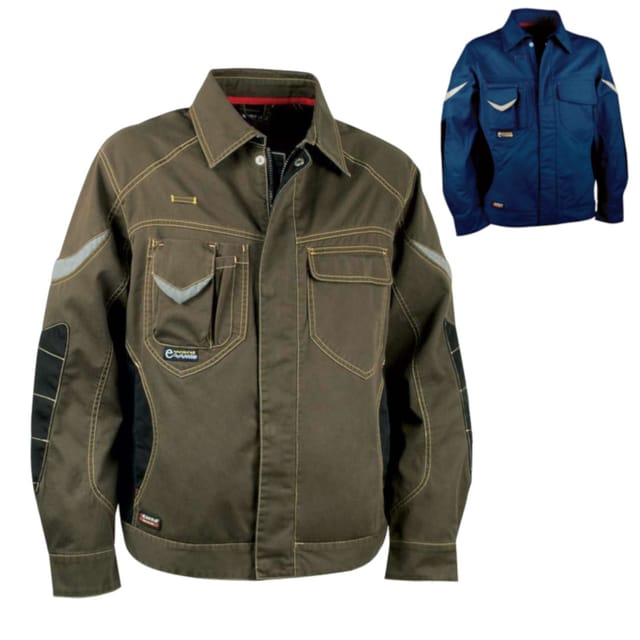 Cofra Arbeitsjacke Mit Vielen Taschen Und Reflektionsstreifen Marineblau 58